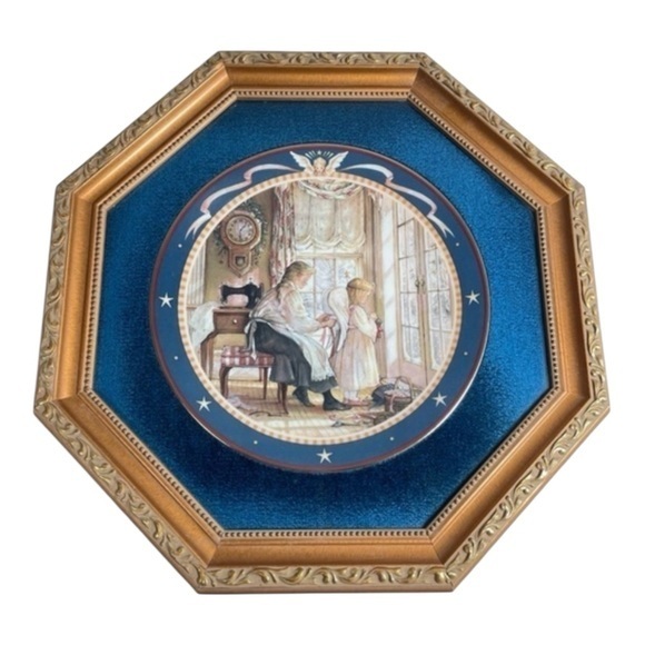 Trisha Romance Other - Vintage 1999 Trisha Romance Patient Angel Framed Collector’s Plate Wall Decor